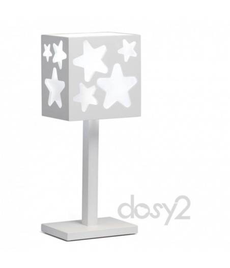 Lampara De Sobremesa Nature Estrellas Blanco Dosy2