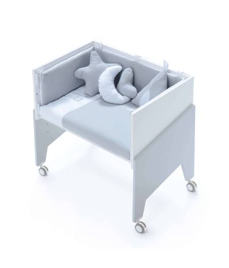 Minicuna Gris Convertible Equo Sin Vestidura Alondra 0m+