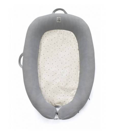 Cojin Nido Colecho Dim Grey Gris Jane Growing Baby Nest