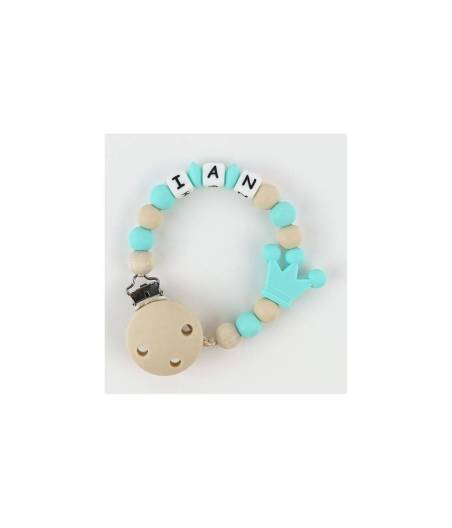 Cadena De Silicona Corona Turquesa Personalizada