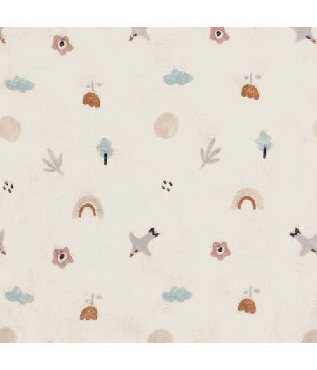 Muselina de Bambú Mild Blue Jane U07