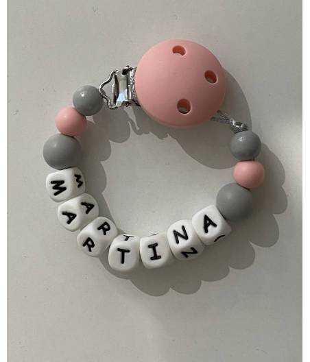 Cadena De Silicona Rosa Personalizada