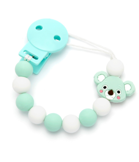 Cadena Silicona Koala Verde Mami Me Mima