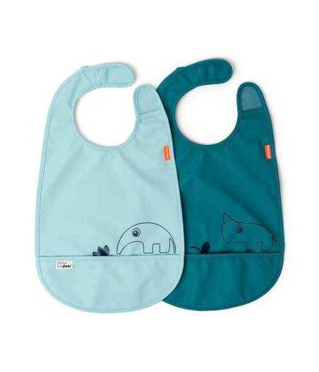 Pack de 2 Baberos Deer Friends Verde Done By Deer
