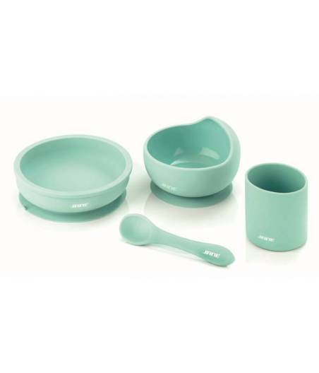 Vajilla Silicona Dinner Set Verde Jané