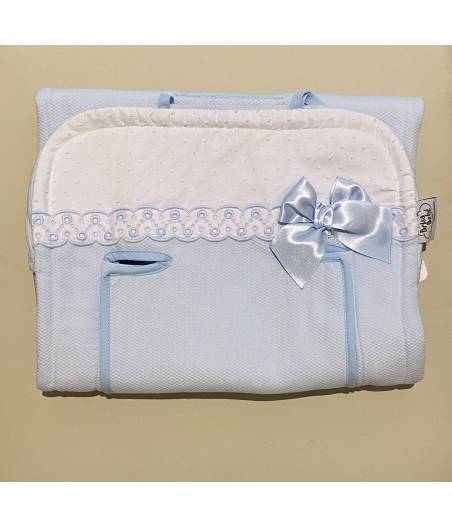 Colchoneta Recta Silla Carmen Pique Azul Brisa Bebé