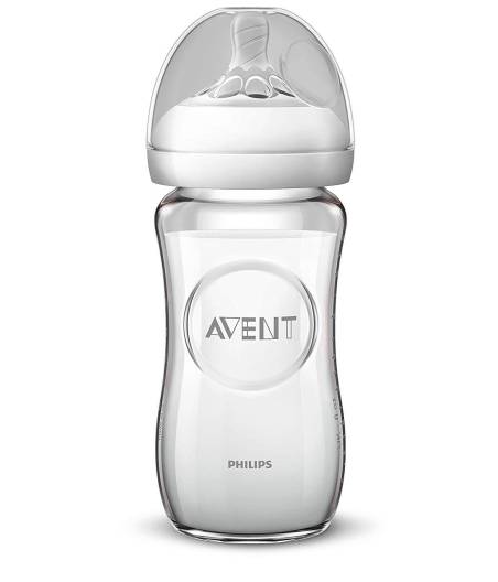 Biberon 240 ml Natural Vidrio 1 m+ Philips Avent