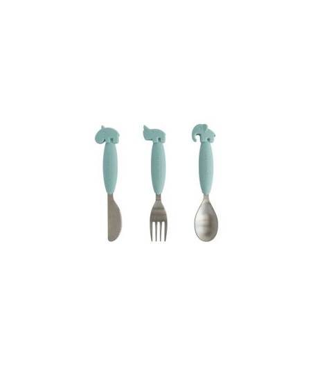 Set de 3 cubiertos Acero Yummy Plus Done By Deer