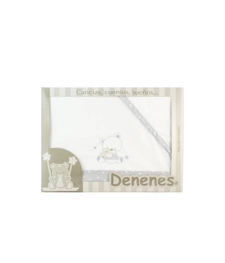 Sabanas De Coche Oso Perrito Gris Punto de Algodon Denenes Ref. 202