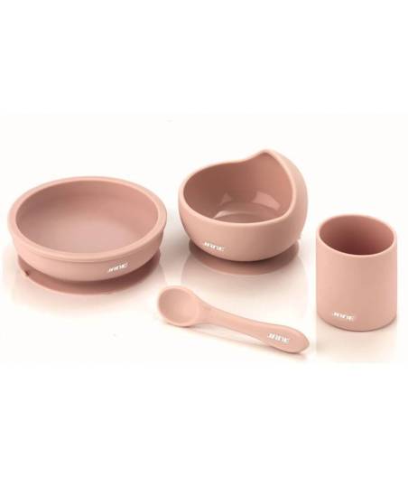 Vajilla Silicona Dinner Set Rosa Jané