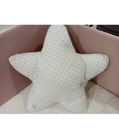 Cojin Decorativo Estrella Grande De Azul y Rosa