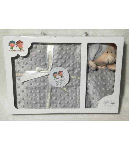 Manta y Dou Dou Topos Gris Gamberritos