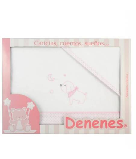 Sabanas De Cuna Perrito Bandana Rosa Denenes Ref. 207