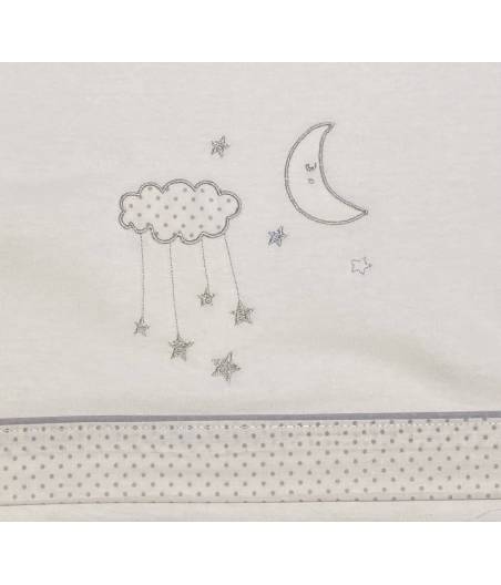 Sabanas De MiniCuna Punto Nube Luna Beige DeNenes Ref. 18003