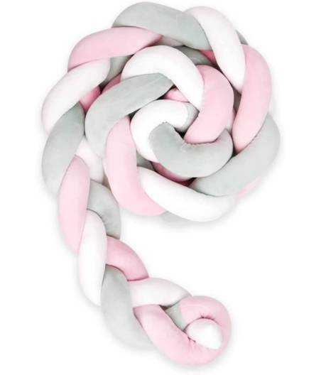 Trenza Twist Protector Cuna Rosa 200 Cm Plastimyr