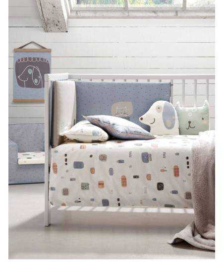 Conjunto Colcha Y Protector/Chichonera Cuna Urban Petit Praia