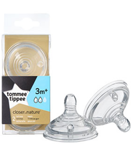Tetinas Easy Vent Flujo Medio 3m+ Pack De 2 Tommee Tippee