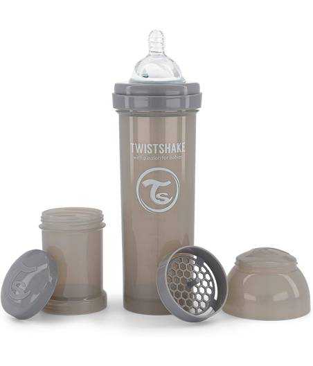 Biberon Anticolico Talla L Gris 330 Ml Twistshake