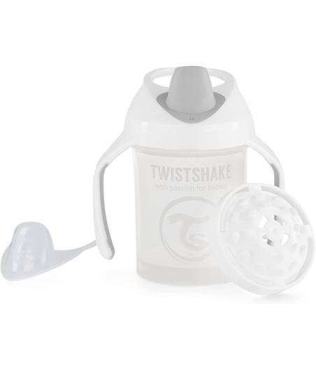 Taza Blanca Con Asas 4 m+ Mini Cup 230 ml Twistshake