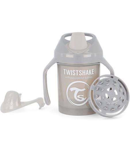 Taza Gris Con Asas 4 m+ Mini Cup 230 ml Twistshake