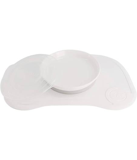 Click Mat Blanco Mantel Ventosa Antideslizante y Plato Twistshake