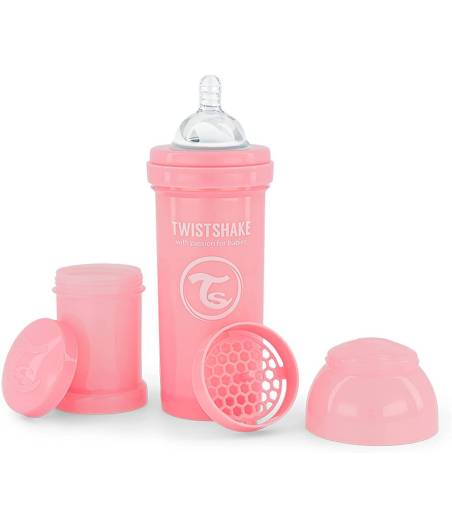 Biberon Anticolico Talla M Rosa 260 Ml Twistshake