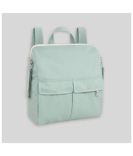 Mochila Esencial De Ecopiel Verde Paz Rodriguez