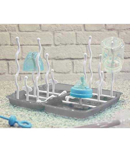 Escurrebiberones Plegable Gris Kiokids