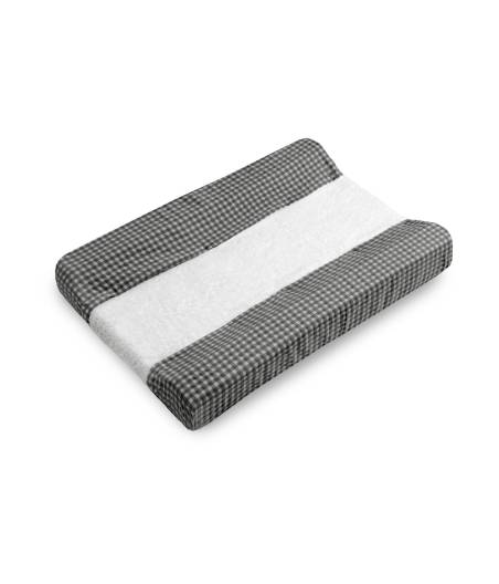 Funda Para Cambiador Bañera Vichy Negro D'Peques