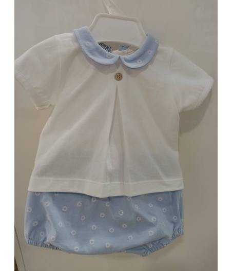 Conjunto Sunny Azul y Blanco Babidu