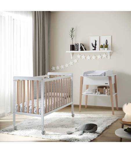 Cuna Nordika Blanco Madera Water Wood 120x60 cm Madera Lacada Micuna