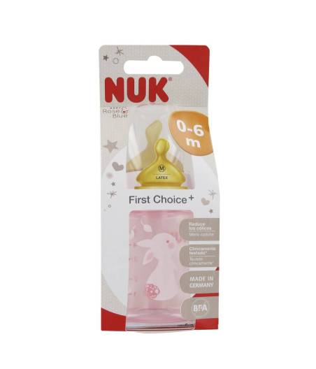 Biberon First Choice+ 150 ml Boca Ancha Latex 0-6 m Nuk Anti Colico