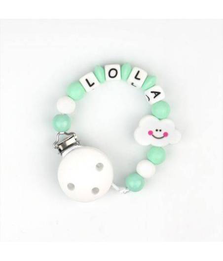 Cadena De Silicona Nube Menta Personalizada