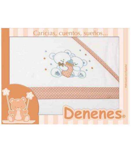 Sabanas De Cuna Ositos Biberon Beige Denenes Ref. 129