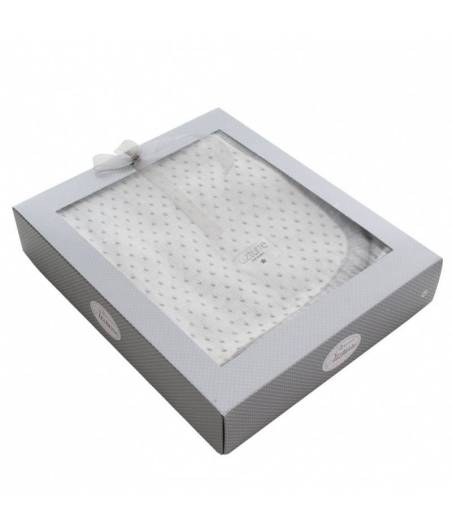 Manta De Punto Gris Colección Jimena Uzturre