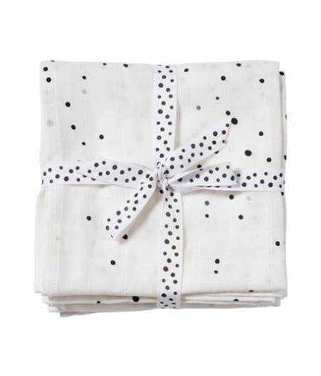 Pack 2 Muselinas Dreamy Dots Blanco Done By Deer