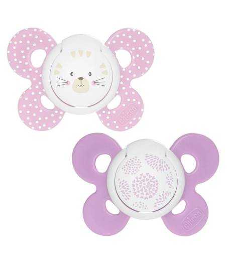 Chupetes Physio Comfort 6-16 m Silicona Pack De 2 Chicco