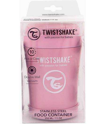 Termo De Solidos Rosa Con Cucharilla Twistshake
