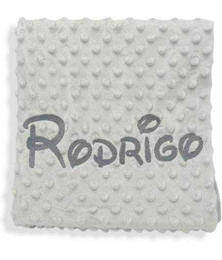 Manta Personalizada Topos Gris