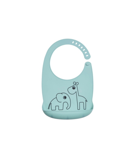 Babero Silicona Deer Friends Menta Done By Deer