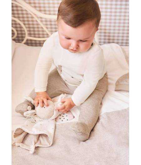 Conjunto Tres Piezas Jubón Polaina Y Gorro T 1 M Crudo Mayoral