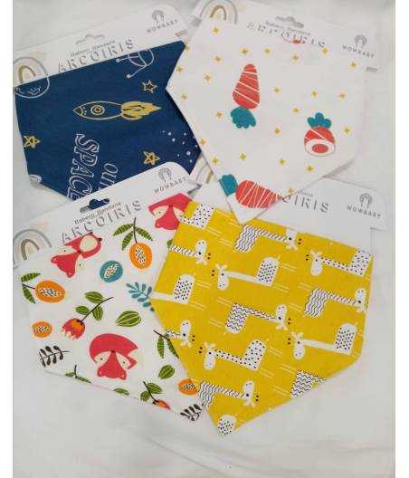 Pack 4 Bandanas Secababitas Wowbaby