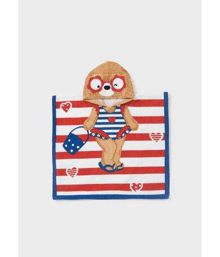 Toalla Poncho Con Capucha Osa Mayoral 9309