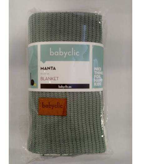 Manta Tricot Menta Babyclic
