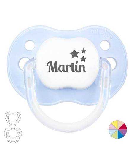 Chupete Personalizado New Classic Nombre Con Estrellas 0-6M