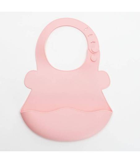 Babero Silicona Rosa Innogio