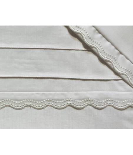 Sabanas De Cuna Puntilla Bastas Blanco Denenes Ref. 162