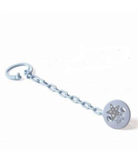 Pinza Sujeta-Chupetes Estrella Azul Jane