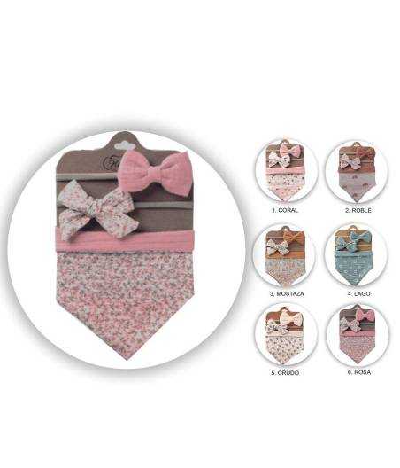 Set Baby Girl Bandana y Diadema Wowbaby