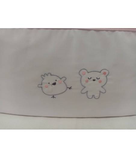 Bolso Canastilla Coord.163 Animalitos Rosa Disbebe